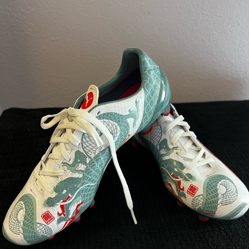 PUMA evoSPEED Dragon - Mens 4 Soccer Cleats MINT